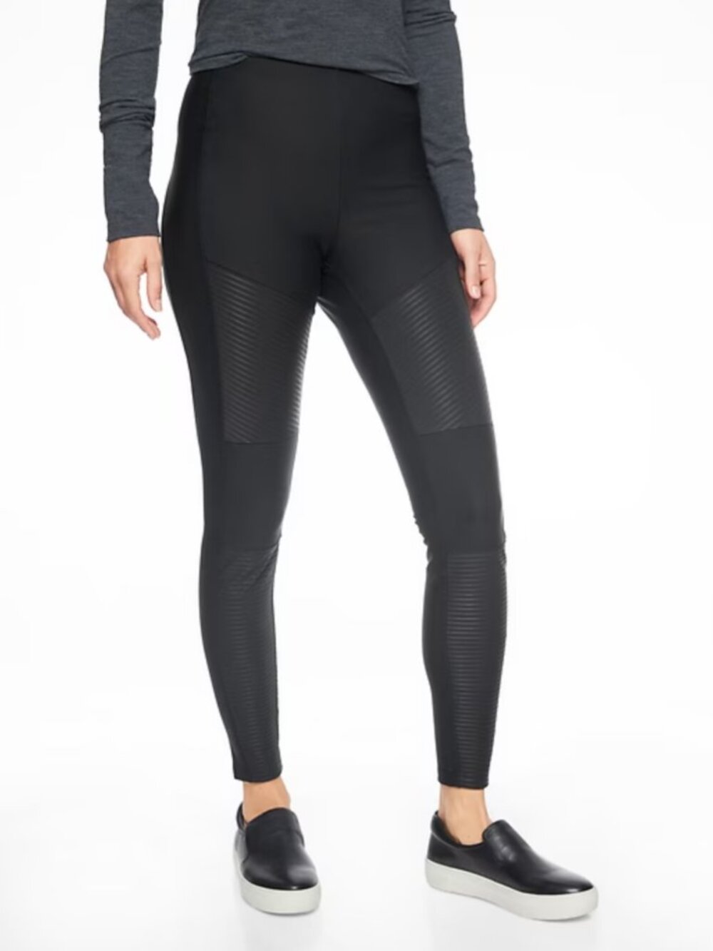 Athleta Madison Moto Tight Black Size 8
